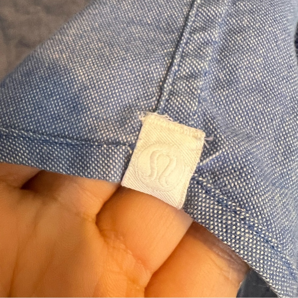 Lululemon Blue Button Down Shirt
